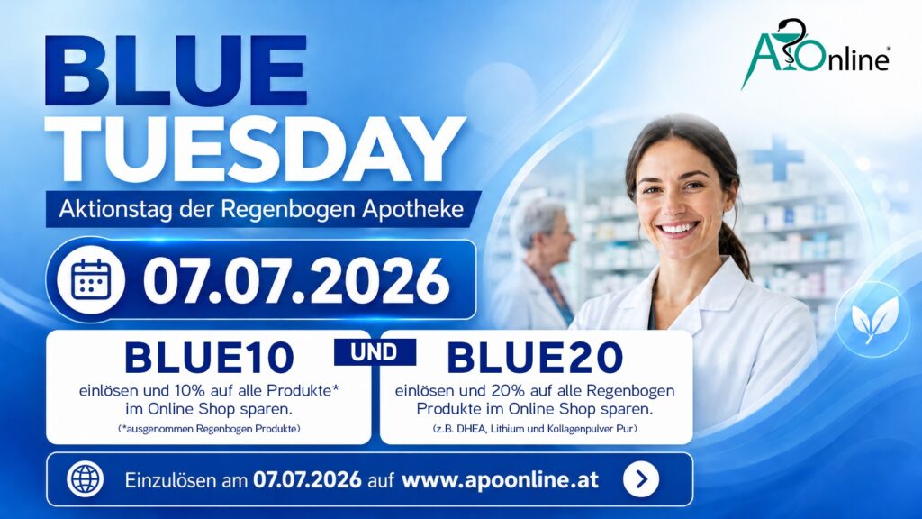Blue Tuesday am 07.07.2026 in der apoonline.at